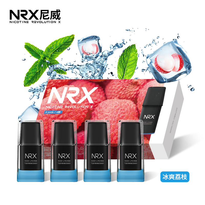 NRX尼威三代電子菸煙彈-冰爽荔枝味